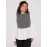 2-Fer Boucle Vest With Long Sleeve Top