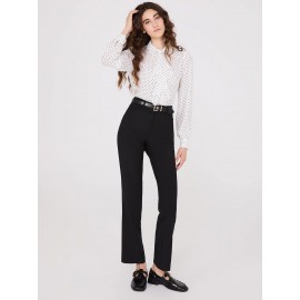 Straight Leg Long Length Slant Pocket Pants