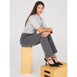 Straight Leg Long Length Slant Pocket Pants