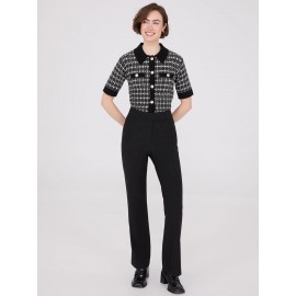 Mid-Rise Long Length Bootcut Pants