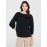 3/4 Pleated Sleeve Boat Neck Top