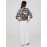 Animal Print Satin Dolman Sleeve Top