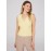 Sleeveless Crossover Front Eyelet Top