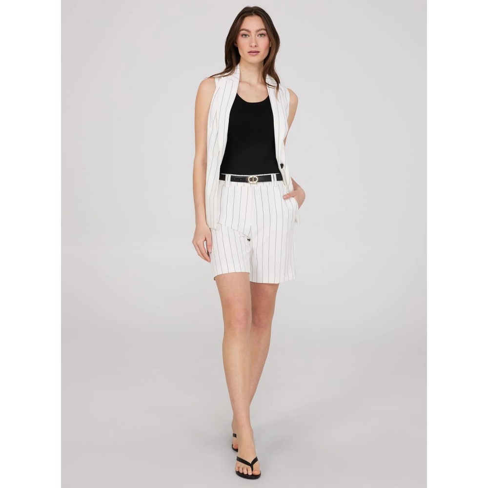 Striped Bermuda Trouser Shorts