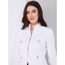 4 Pocket High Collar Blazer