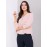 V-Neck Long Sleeve Popover Blouse