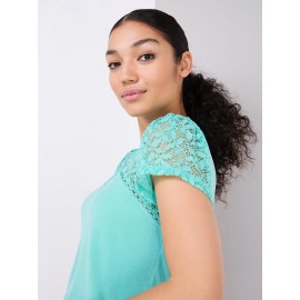 Lace Sweetheart Neckline Top