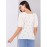 Dot Print Puff Sleeve Square Neck Top