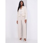 Wide Leg Pull-On Trousers