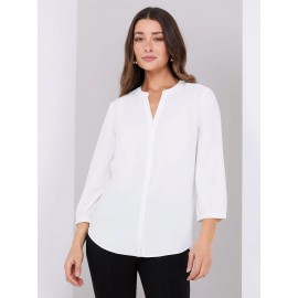 Chiffon Split Neck Blouse