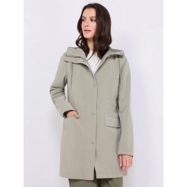 High Collar Hooded Rain Jacket