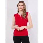 Sleeveless Top With Metal Bar Detail