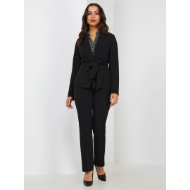 High Rise Crepe Pull-On Pants