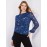 Floral Print Metallic Chiffon Top