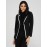 One-Button Contrast Trim Blazer