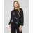 Long Balloon Sleeve Ditsy Floral Crew Neck Top