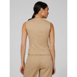 Pinstripe Sleeveless Vest