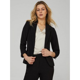 One-Button 3/4 Sleeve Blazer