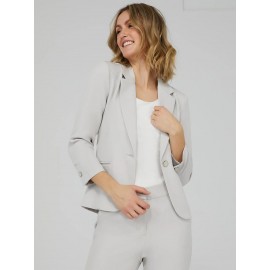 One-Button 3/4 Sleeve Blazer