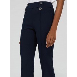 Pull-On Pant With Front Button Detail