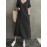 Vintage Short Sleeve V Neck Pockets Dress