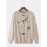 Mens Chinese Style Floral Print Crew Neck Pullover Sweatshirts Winter