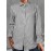 Women Striped Lapel Button Front Casual Long Sleeve Shirt