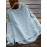 Calico Printed Ruffle Sleeve O-neck Blouse For Women
