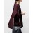 Solid Color Puff Sleeve Stand Collar Blouse