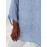 Women Irregular Design Plain Cotton Long Sleeve Blouse