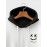 Mens Monochrome Smile Ethnic Geometric Print Patchwork Drawstring Hoodies Winter
